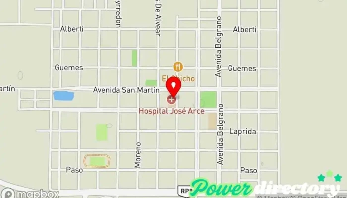mapa de La Yapa de RICARDO GIMÉNEZ Administración de loterías en Las Garcitas