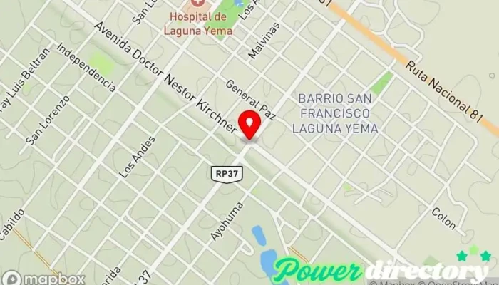 mapa de Laguna Yema  en Laguna Yema