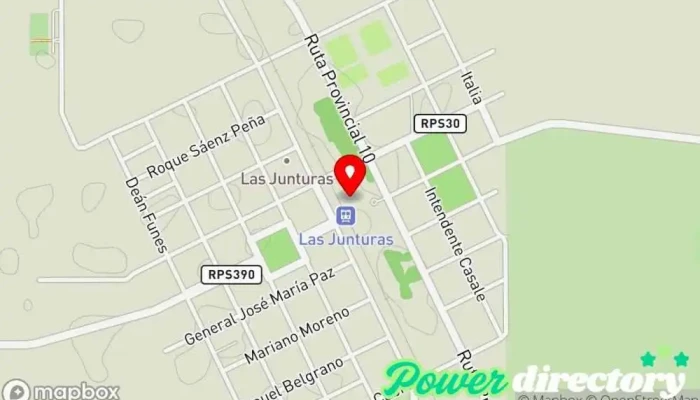 mapa de Las Junturas  en Las Junturas