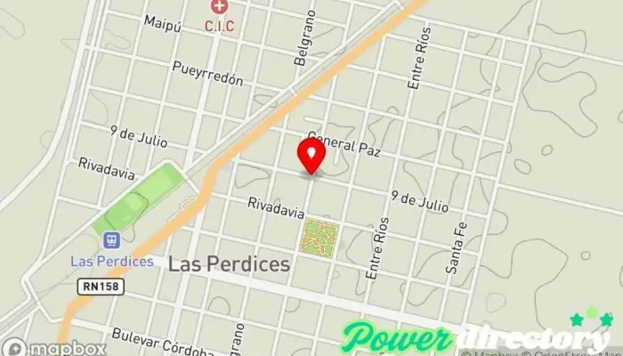 mapa de Las Perdices  en Las Perdices