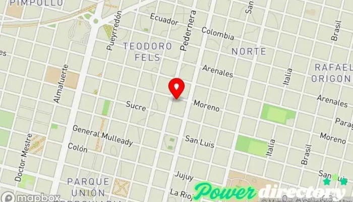 mapa de LAZARO Insumos de panadería Comercio en Villa Mercedes