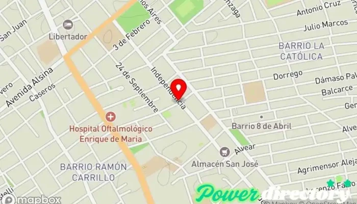 mapa de Lic. Carabajal, Miguel Fisioterapeuta en Santiago del Estero
