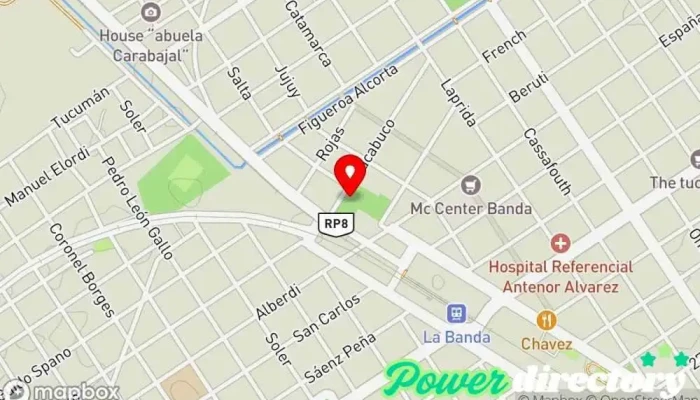 mapa de Lic. Francisco J. López Kinesiólogo en La Banda