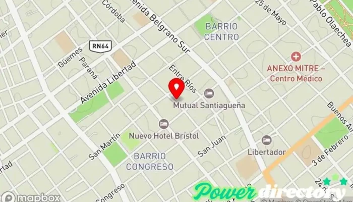 mapa de Lic. José Luis Ahumada Fisioterapeuta en Santiago del Estero