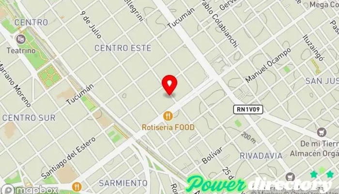 mapa de Lic. Kinesiologia Fernanda Rodriguez Kinesiólogo en Villa María