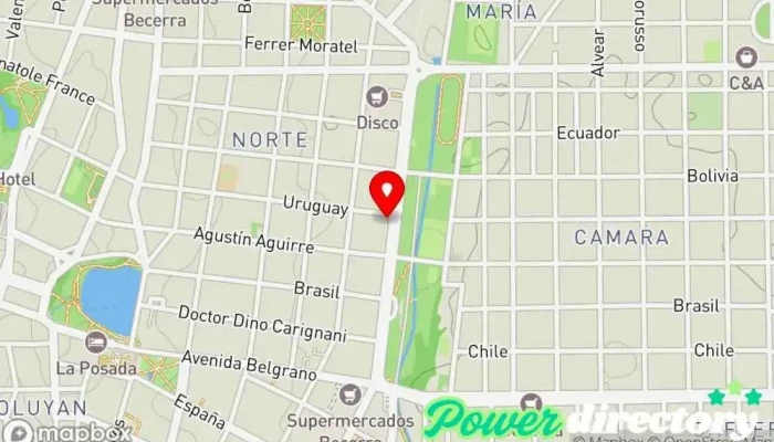 mapa de Lic. Mariela Celeste Asúa Fisioterapeuta en Alta Gracia