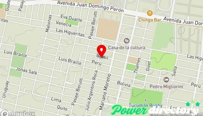 mapa de Lic. Paola Alejandra Salim Fisioterapeuta en Yerba Buena