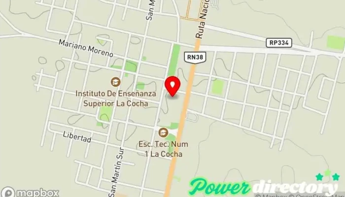 mapa de Limites de tucuman La Cocha Iglesia en La Cocha