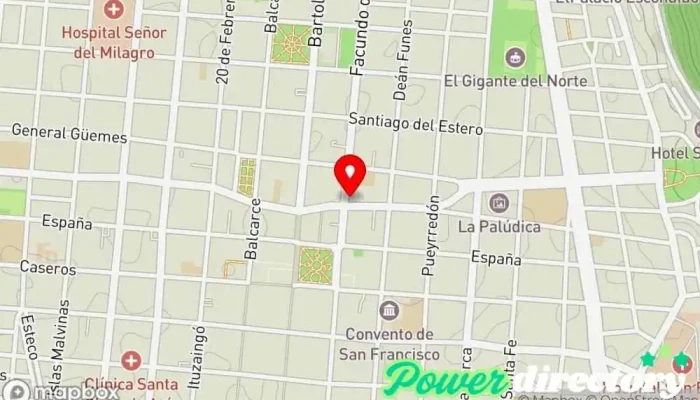 mapa de Limpiamos tu Veraz Estudio Juárez & Asoc. Servicios legales en Salta