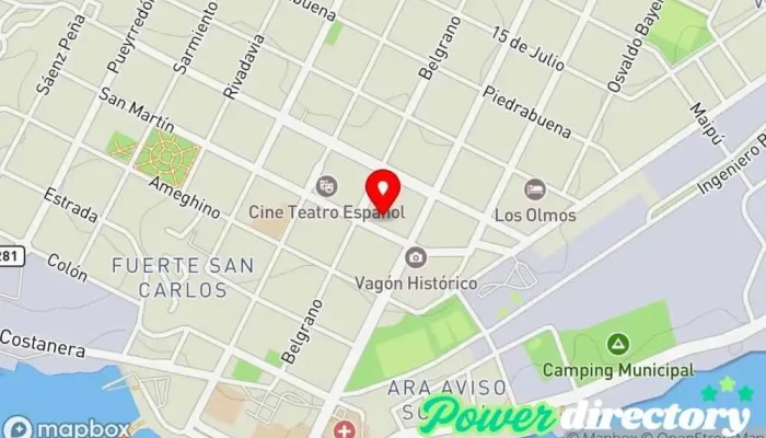 mapa de Link Banco de Santa Cruz Cajeros automáticos en Puerto Deseado