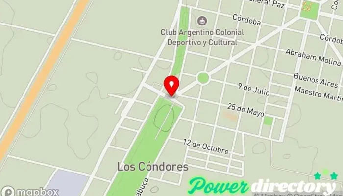 mapa de Los Condores  en Los Condores