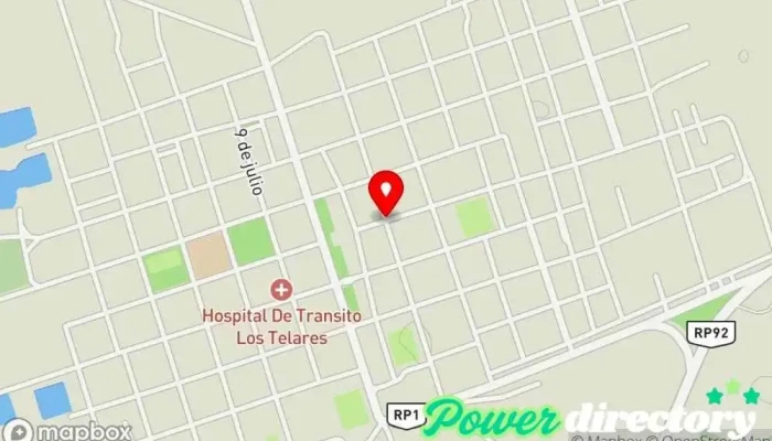mapa de Los Telares  en Los Telares