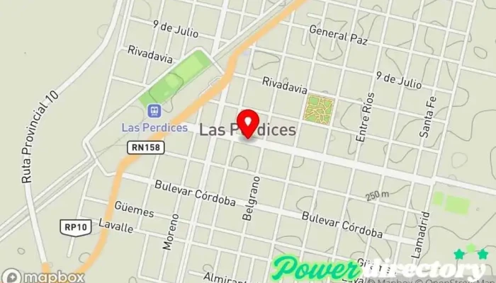 mapa de Loteria de Córdoba Agencia: 526 Administración de loterías en Las Perdices