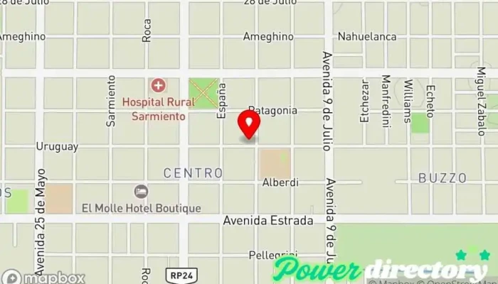 mapa de Lotería del Chubut - Agencia 9002 Tienda de lotería, Agencia de apuestas en Sarmiento