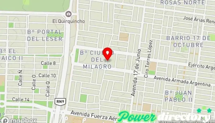 mapa de Macro Sucursal Ciudad Del Milagro Banco, Cajeros automáticos en Salta