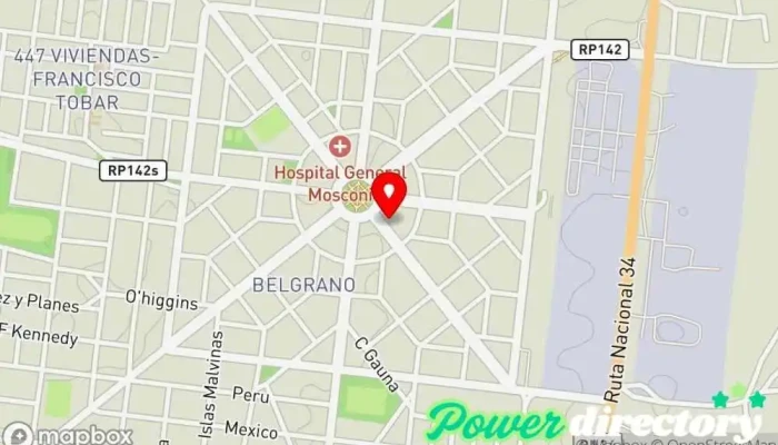 mapa de Macro Sucursal General Mosconi Banco en Mosconi