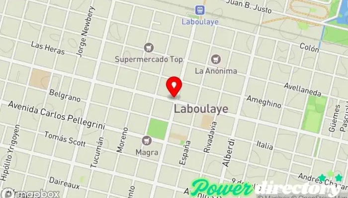 mapa de Macro Sucursal Laboulaye Banco en Laboulaye