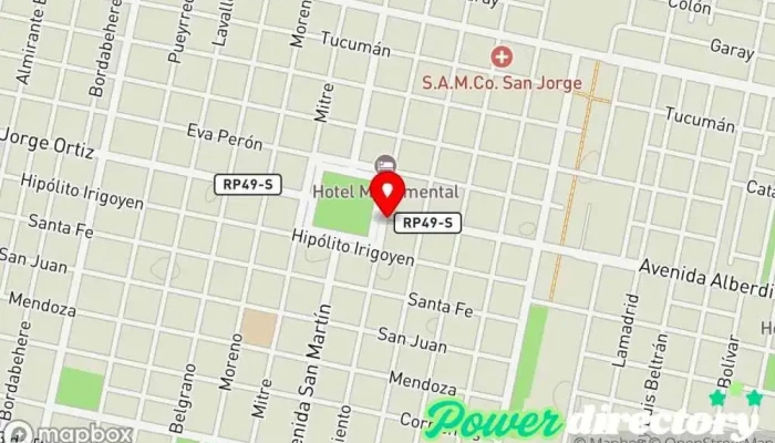 mapa de Macro Sucursal San Jorge Banco en San Jorge