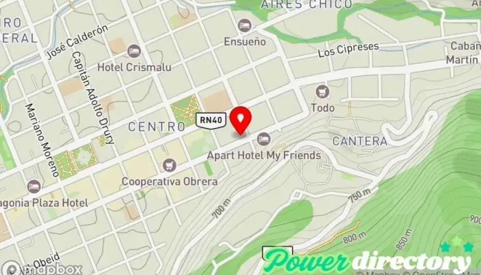 mapa de Macro Sucursal San Martin De Los Andes Banco en San Martín de los Andes