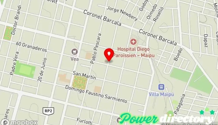mapa de MARAVILLA Créditos Personales  en Maipú