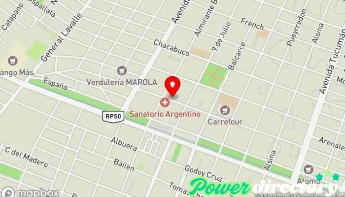 mapa de MARAVILLA Prestamos Personales - San Martín Institución financiera en San Martín