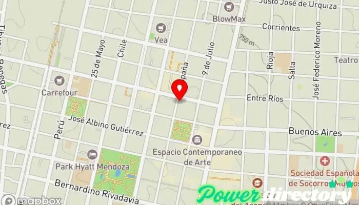 mapa de Maravilla Préstamos Personales Institución financiera en Mendoza