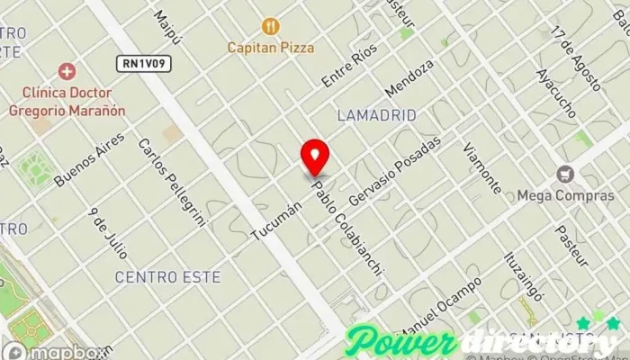 mapa de María Sofía Aiassa Profesional de medicina alternativa, Fisioterapeuta en Villa María