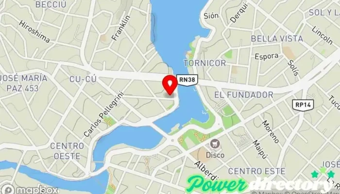 mapa de Mariana colaizzo fisioterapia kinesiologia Fisioterapeuta en Villa Carlos Paz