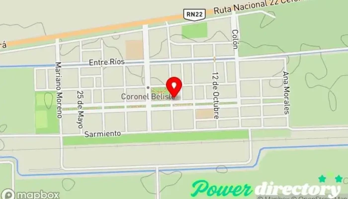 mapa de Masoterapeuta Aldy Masajista en Coronel Belisle