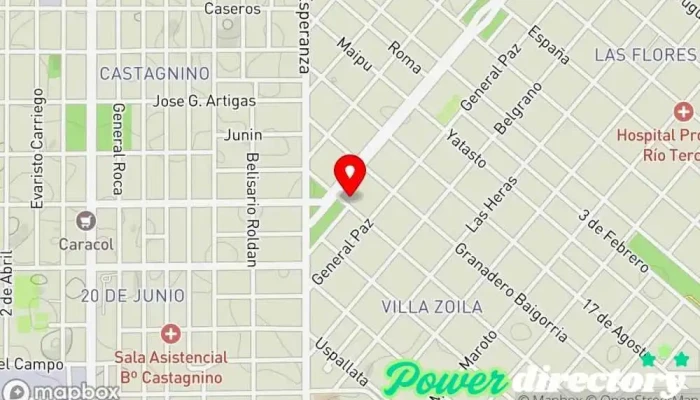 mapa de Maximo Coppari RPG Fisioterapeuta en Río Tercero