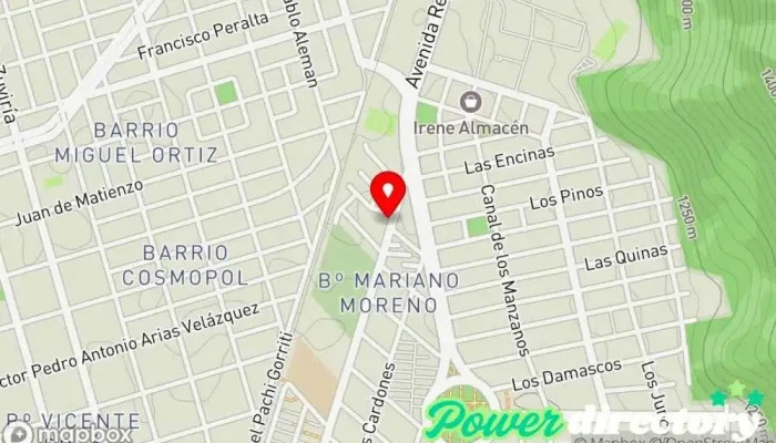 mapa de MC enFisio MONICA CUEVAS - CONSULTORIO DE FISIOTERAPIA Y MASAJES en TRES CERRITOS . SERVICIO DE FISIOTERAPIA DOMICILIO. Fisioterapeuta, Servicio de asistencia sanitaria domiciliaria, Kinesiólogo, Masajista en Salta
