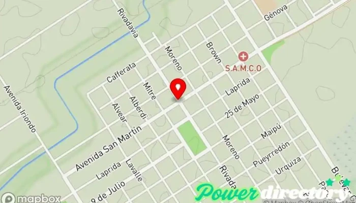 mapa de Melincue  en Melincue