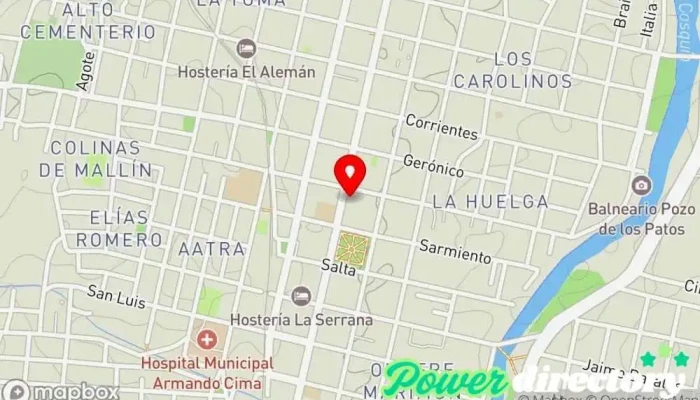 mapa de MJ Kinesiología y Estetica Fisioterapeuta en Cosquín