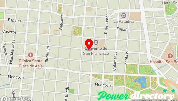 mapa de MK Prestamos con tarjeta Iglesia presbiteriana en Salta