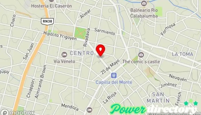 mapa de MoneyGram Servicio de transferencias de dinero en Capilla del Monte