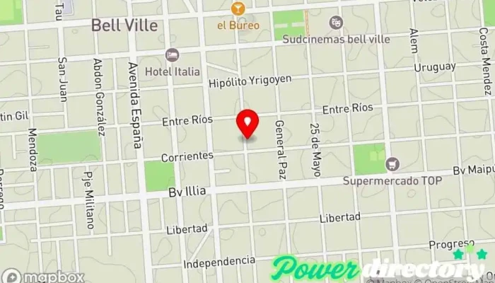 mapa de MOVE - Centro de Rehabilitación Traumatológica y Deportiva Kinesiólogo, Fisioterapeuta en Bell Ville
