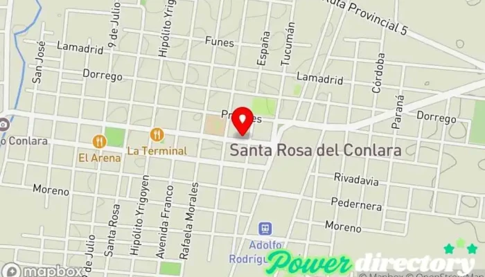 mapa de Multicash Cobro de deudas, Servicio de transferencias de dinero en Santa Rosa del Conlara