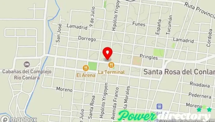 mapa de Multicash Cobro de deudas, Servicio de transferencias de dinero en Santa Rosa del Conlara
