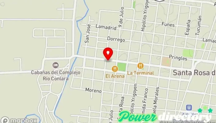 mapa de Multicash Cobro de deudas, Servicio de transferencias de dinero en Santa Rosa del Conlara