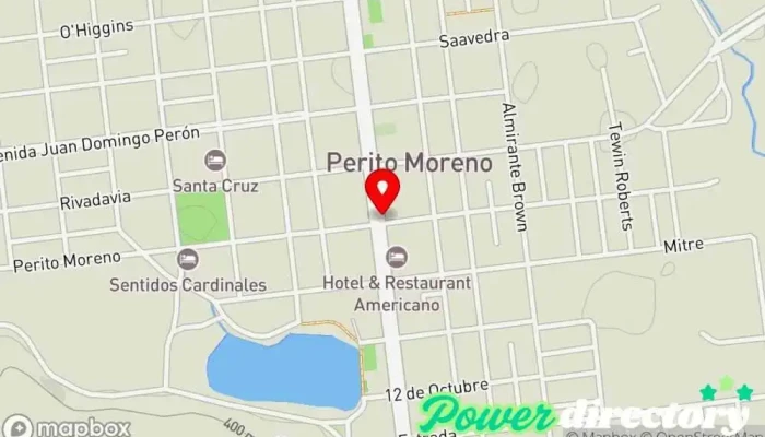 mapa de Multirubro Fede Tienda de alimentación en Perito Moreno