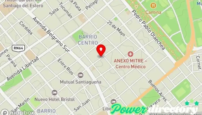 mapa de Mundo Amtae Asociación u organización, Organización no gubernamental en Santiago del Estero