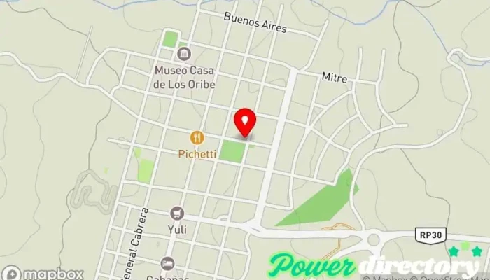 mapa de Municipalidad de Achiras Ayuntamiento en Achiras