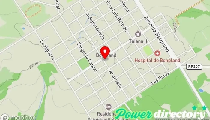 mapa de Municipalidad de Bonpland Oficina tributaria municipal en Bonpland