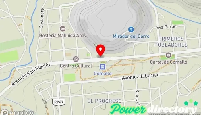 mapa de Municipalidad de Comallo Oficinas de empresa en Comallo
