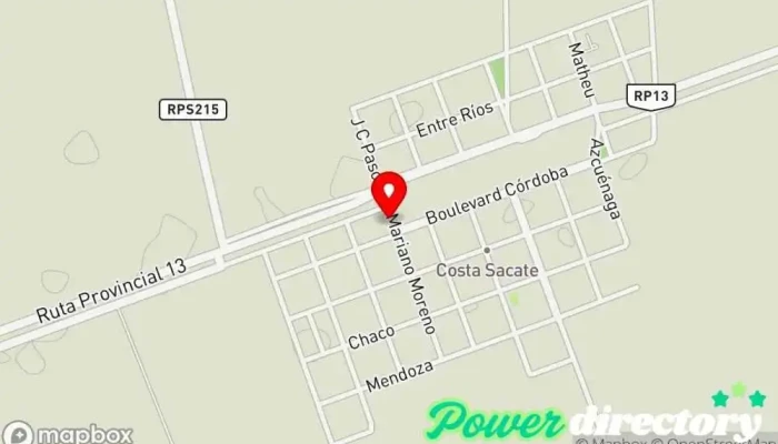 mapa de Municipalidad de Costa Sacate Oficinas de empresa en Costa Sacate