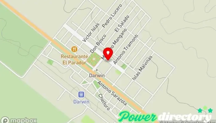 mapa de Municipalidad de Darwin Secretaría municipal en Darwin