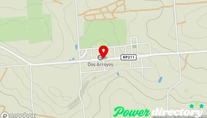 mapa de Municipalidad de Dos Arroyos Oficina de la Administración en Dos Arroyos