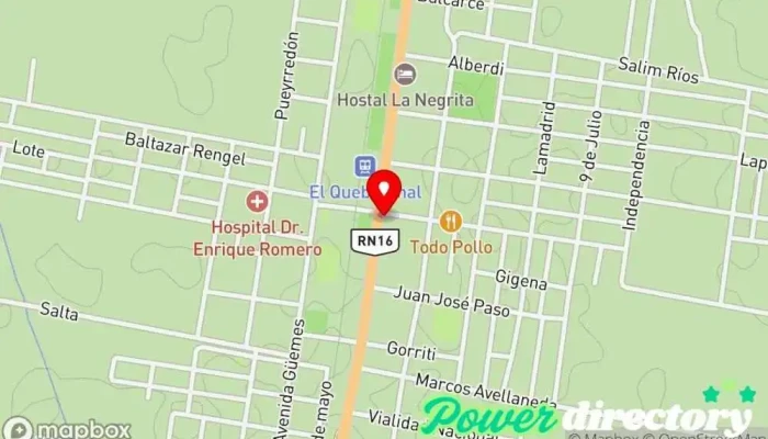 mapa de Municipalidad De El Quebrachal Secretaría municipal en El Quebrachal