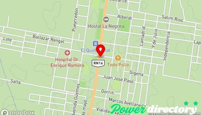 mapa de Municipalidad De El Quebrachal Secretaría municipal en El Quebrachal