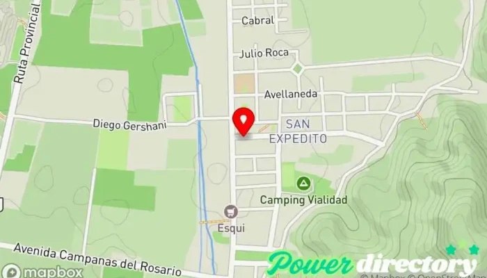 mapa de Municipalidad De Fray Mamerto Esquiu Diputación en San Jose